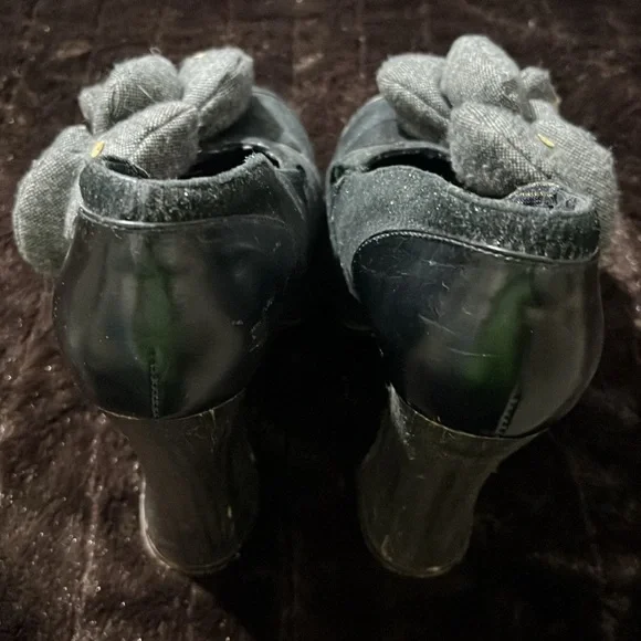 Irregular Choice Black Floral Heels - Picture 4 of 11